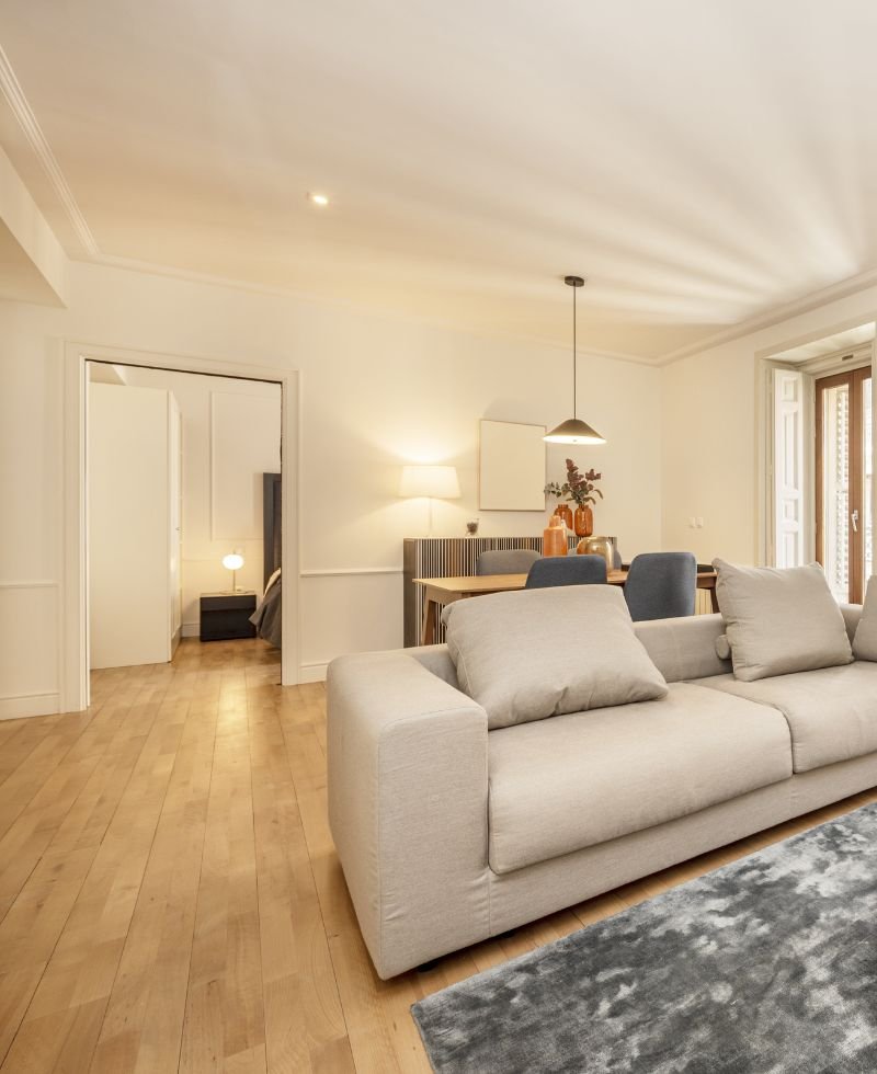 Painted living room