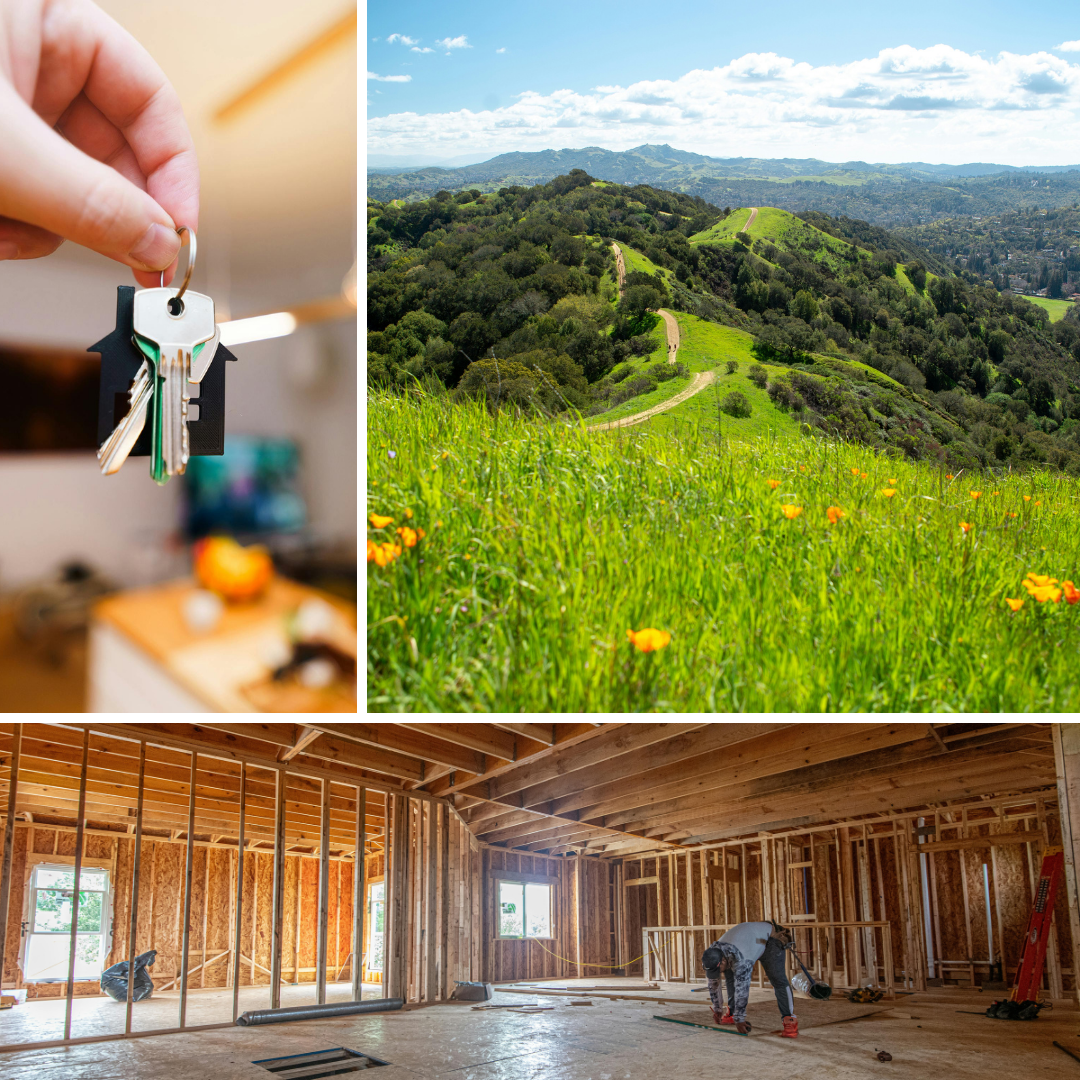 hills of Lafayette, CA with a remodeling project and new house keys