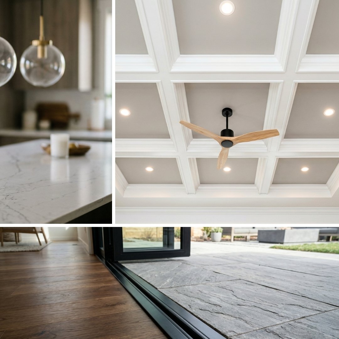 Remodeled features of a home