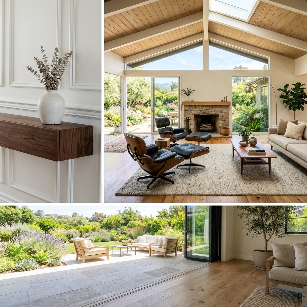 Collage of remodeled home features